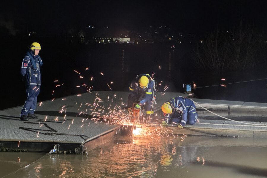 Demontage des alten Seilringes