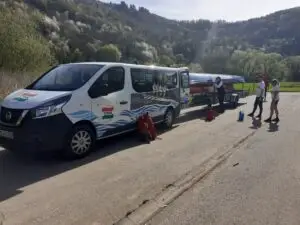 Boottransport fertig für die Heimreise
